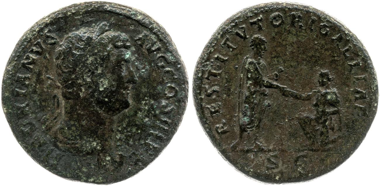 аверс RIC II, Part 3 (second edition) Hadrian 1848