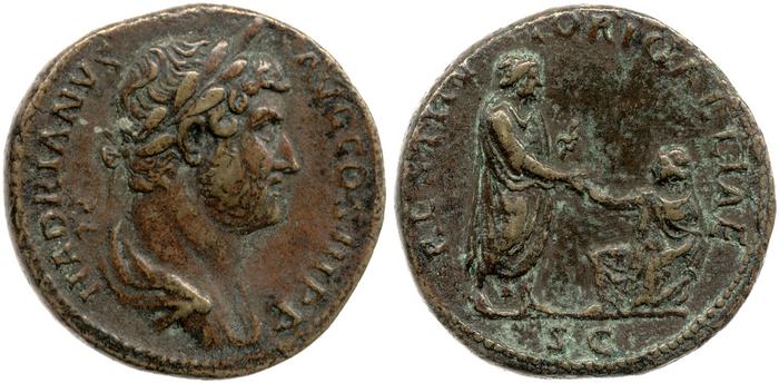 реверс RIC II, Part 3 (second edition) Hadrian 1854