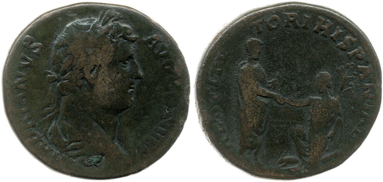 аверс RIC II, Part 3 (second edition) Hadrian 1860