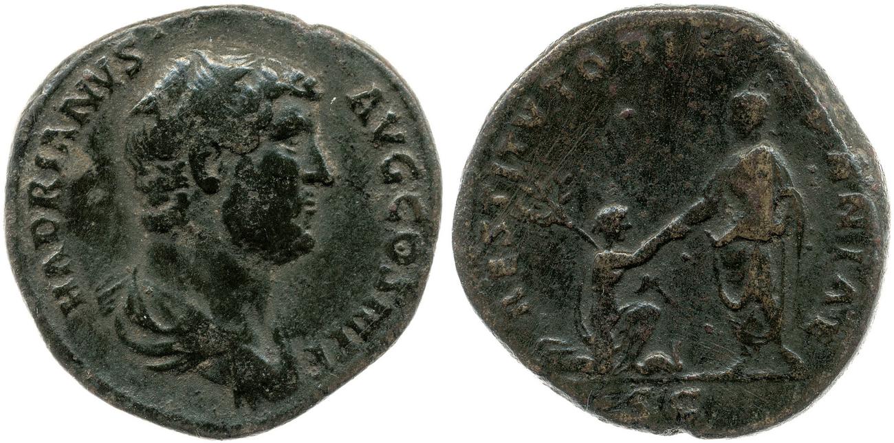 аверс RIC II, Part 3 (second edition) Hadrian 1874
