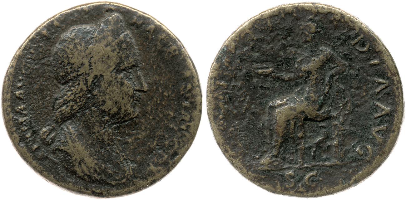RIC II, Part 3 (second edition) Hadrian 2513, аверс, bm