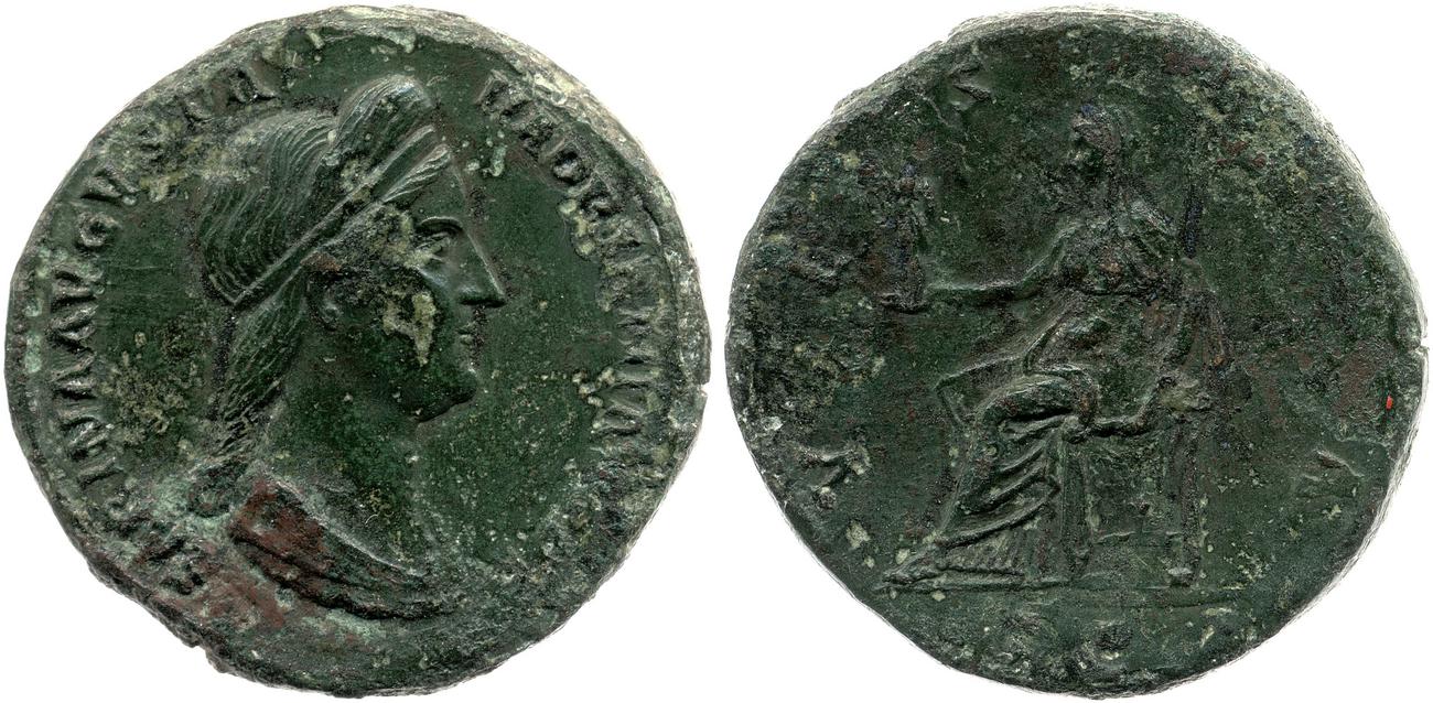 RIC II, Part 3 (second edition) Hadrian 2558, аверс, Британский музей