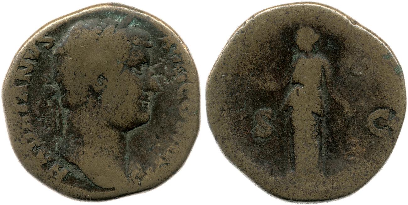 RIC II, Part 3 (second edition) Hadrian 2398, аверс, bm