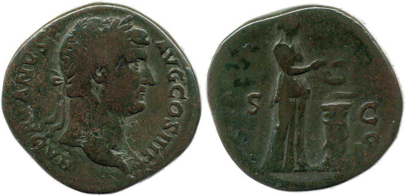 RIC II, Part 3 (second edition) Hadrian 2168, аверс, Британский музей