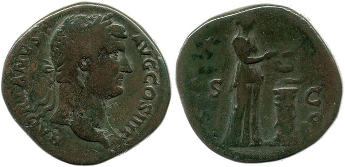 RIC II, Part 3 (second edition) Hadrian 2168, реверс, Британский музей