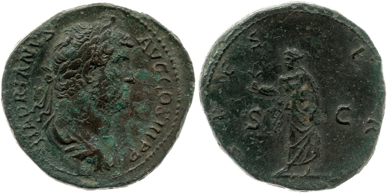 obverse RIC II, Part 3 (second edition) Hadrian 2431