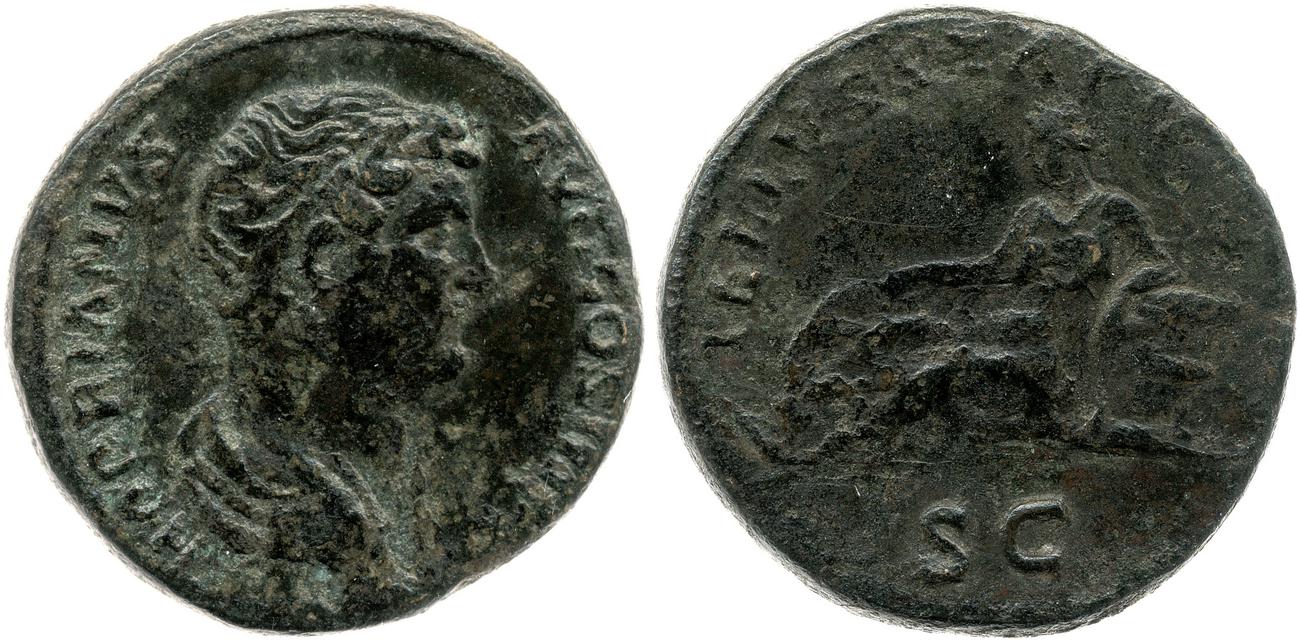 аверс RIC II, Part 3 (second edition) Hadrian 2177