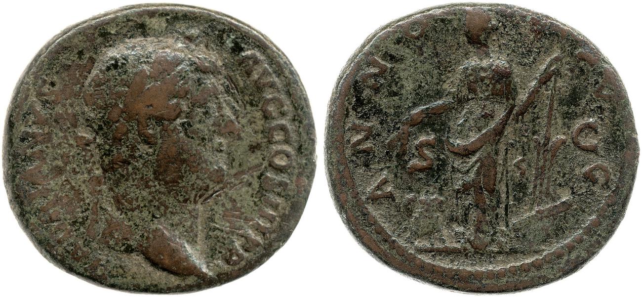 RIC II, Part 3 (second edition) Hadrian 2143, аверс, bm