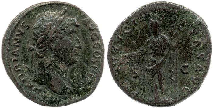 RIC II, Part 3 (second edition) Hadrian 2258, реверс, Британский музей