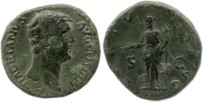реверс RIC II, Part 3 (second edition) Hadrian 2122