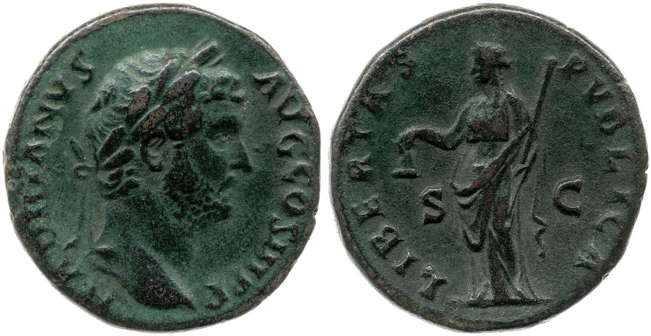 аверс RIC II, Part 3 (second edition) Hadrian 2382