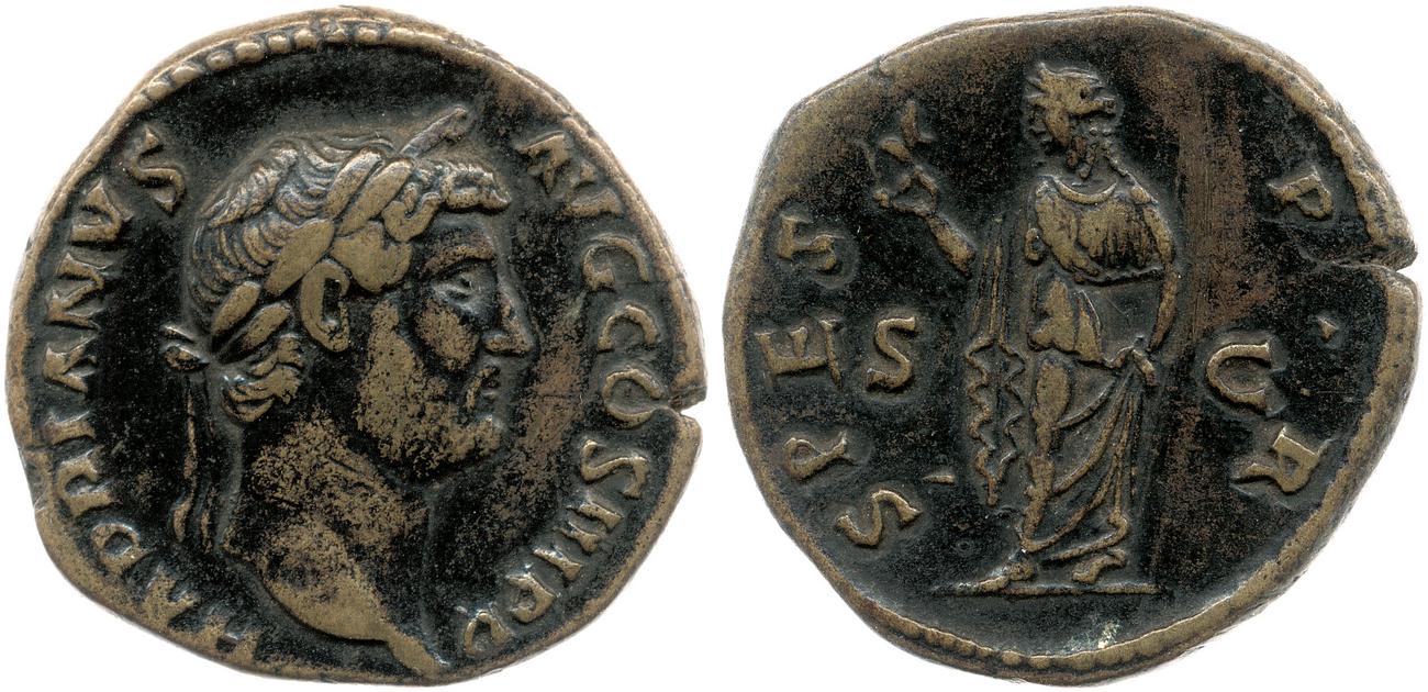obverse RIC II, Part 3 (second edition) Hadrian 2433