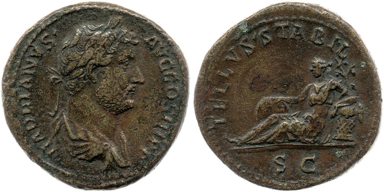 аверс RIC II, Part 3 (second edition) Hadrian 2180