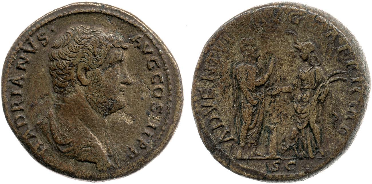 obverse RIC II, Part 3 (second edition) Hadrian 1718