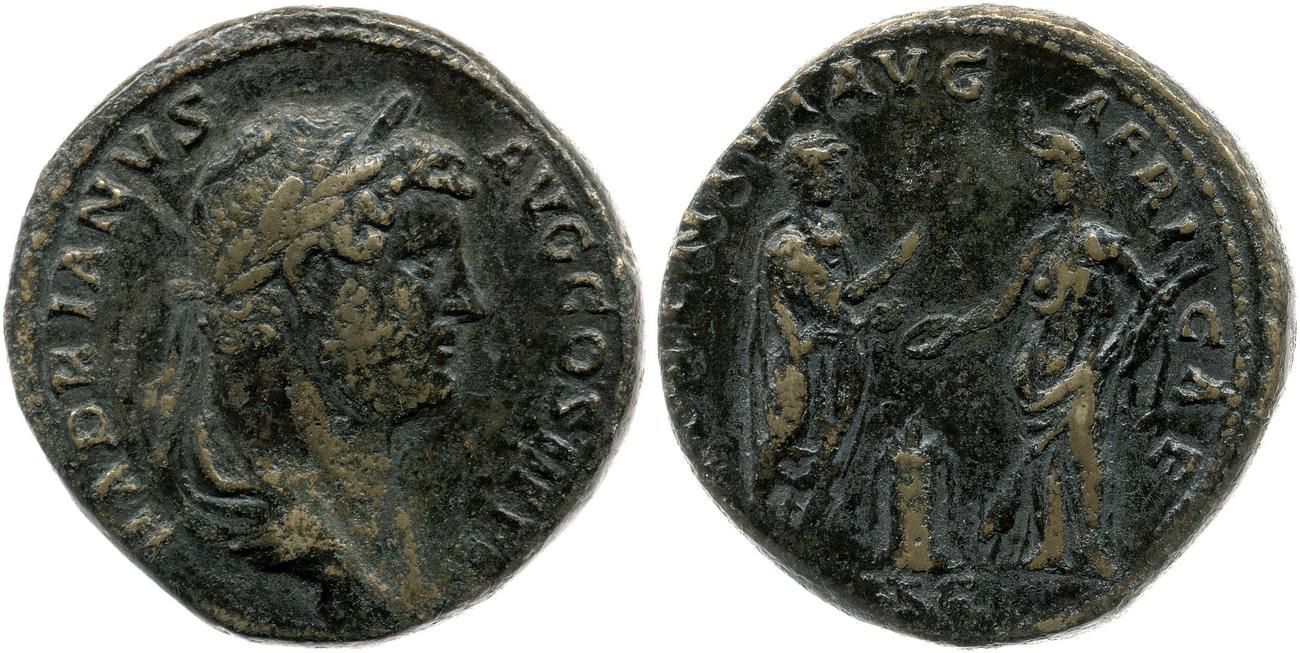 RIC II, Part 3 (second edition) Hadrian 1717, аверс, Британский музей