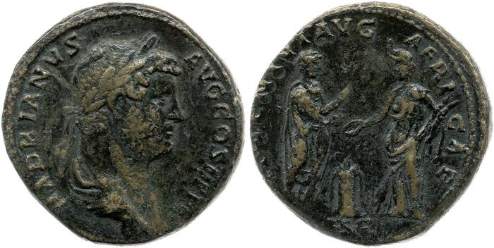 RIC II, Part 3 (second edition) Hadrian 1717, реверс, Британский музей
