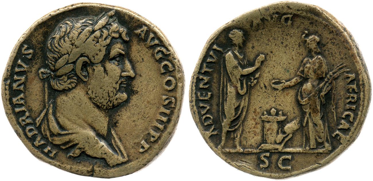 RIC II, Part 3 (second edition) Hadrian 1717, аверс, Британский музей