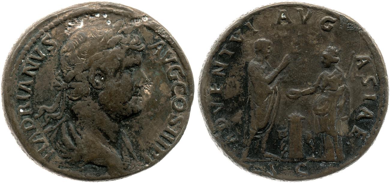 аверс RIC II, Part 3 (second edition) Hadrian 1738