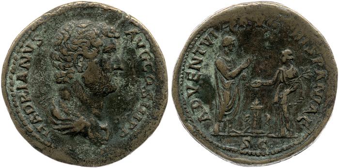 RIC II, Part 3 (second edition) Hadrian 1755, реверс, bm