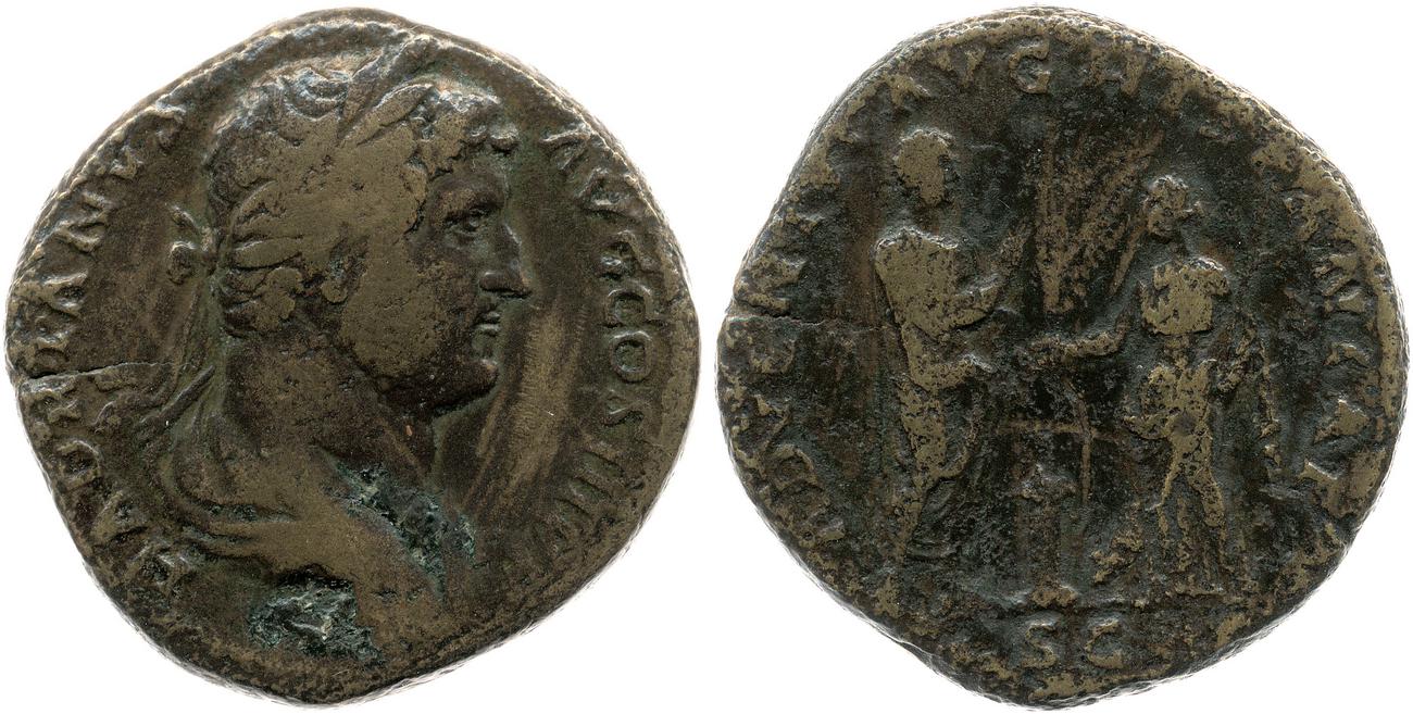 RIC II, Part 3 (second edition) Hadrian 1754, аверс, bm