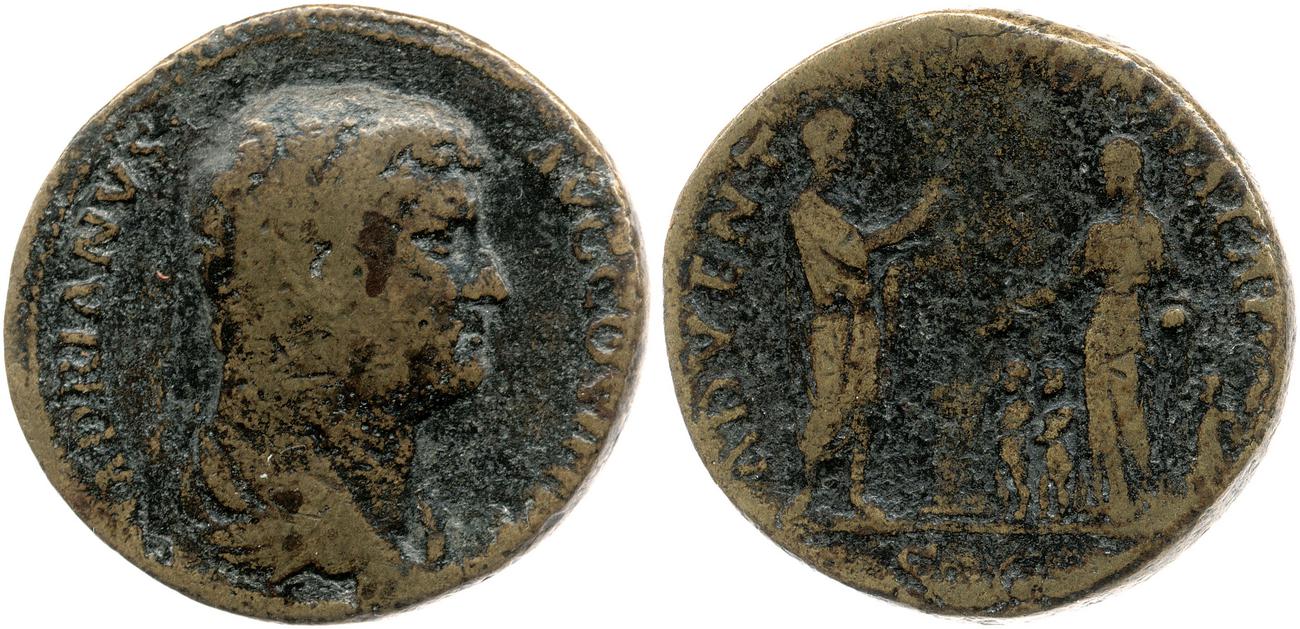 RIC II, Part 3 (second edition) Hadrian 1769, аверс, bm