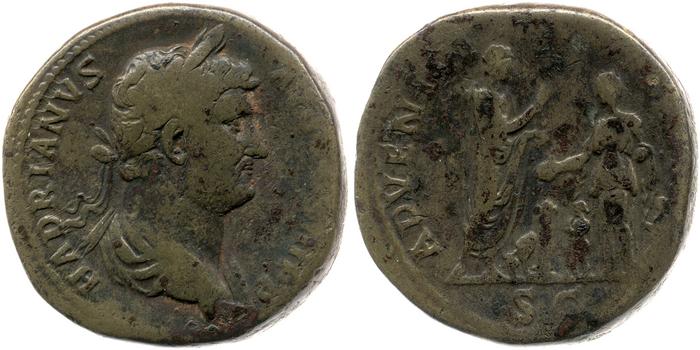 реверс RIC II, Part 3 (second edition) Hadrian 1768