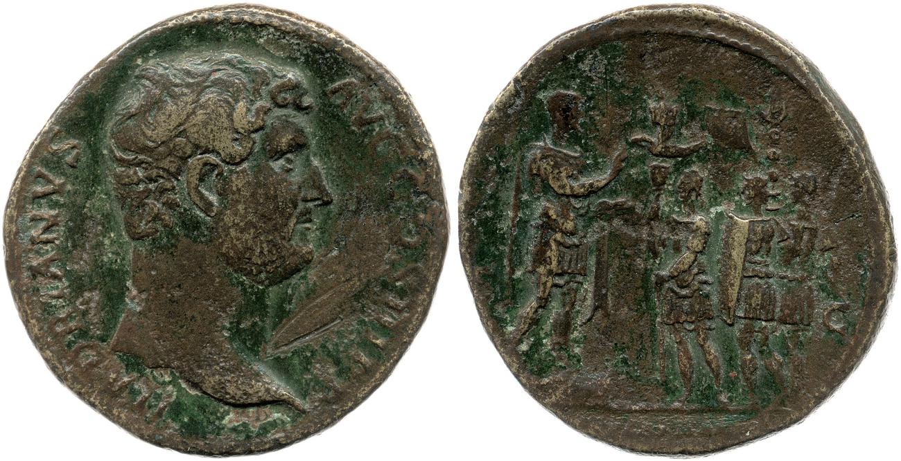 obverse RIC II, Part 3 (second edition) Hadrian 1918