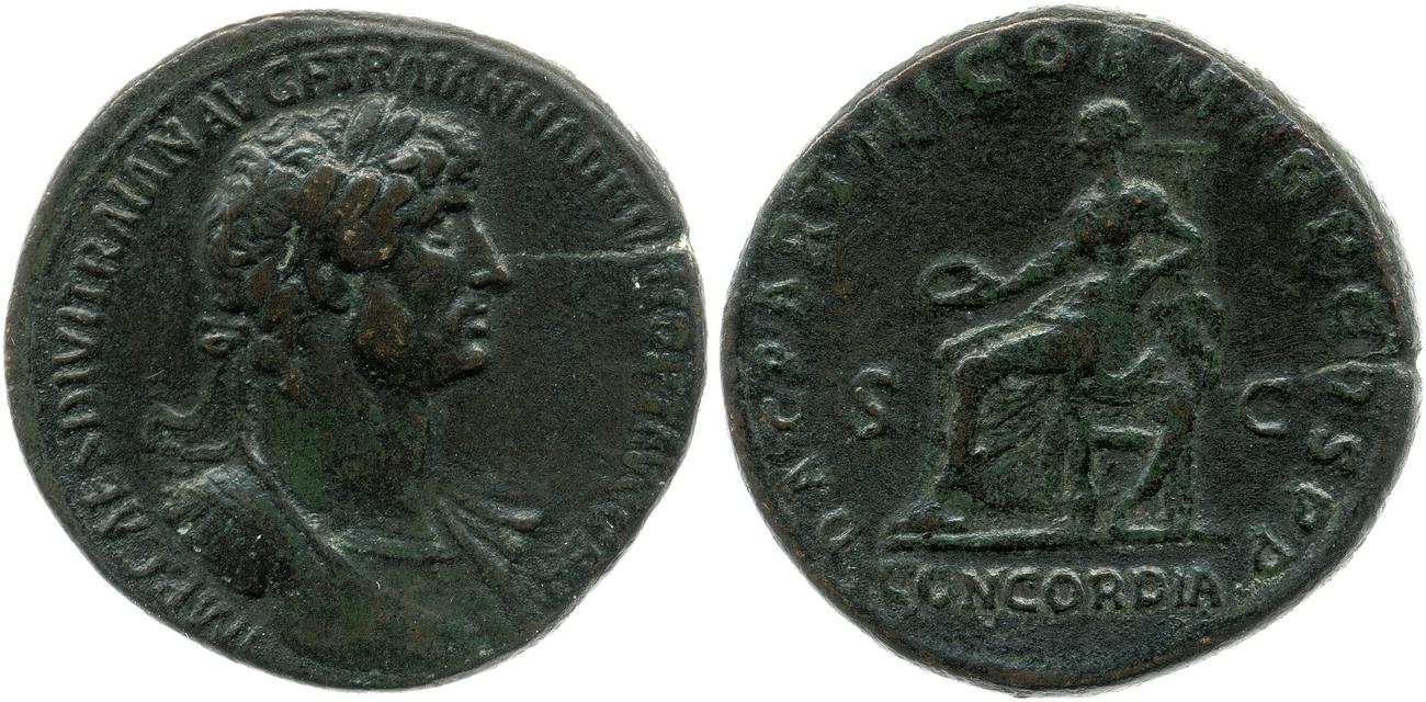 obverse RIC II, Part 3 (second edition) Hadrian 36