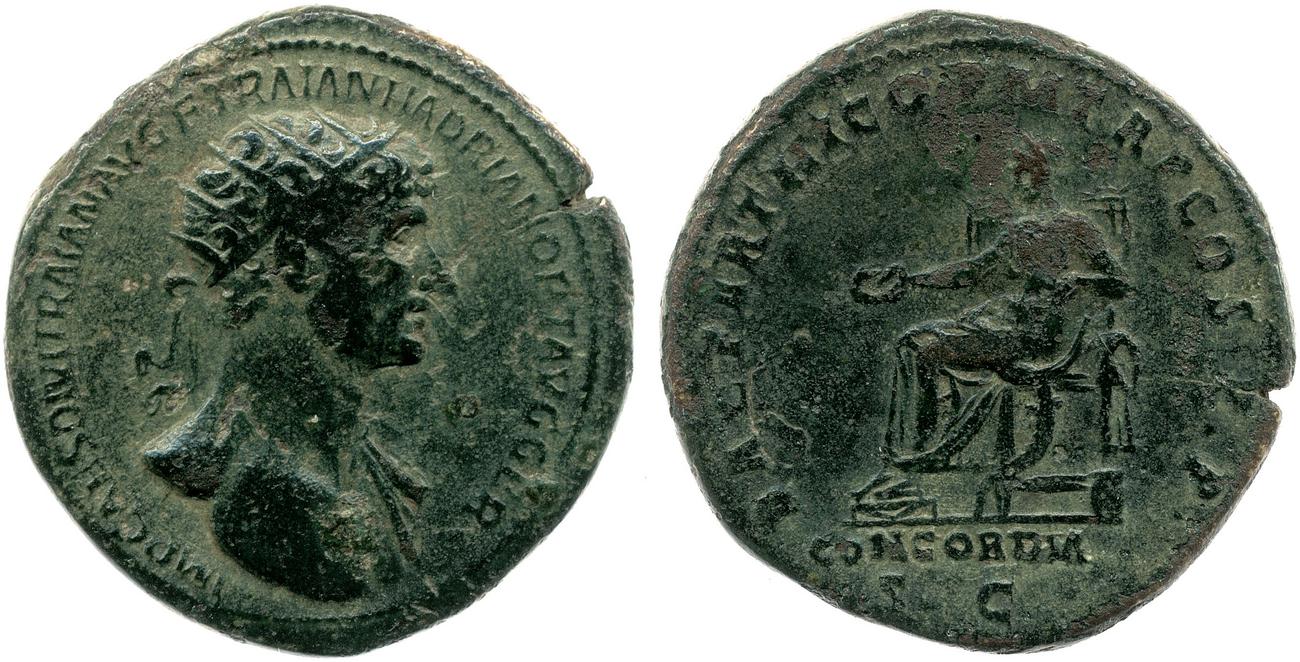 obverse RIC II, Part 3 (second edition) Hadrian 37