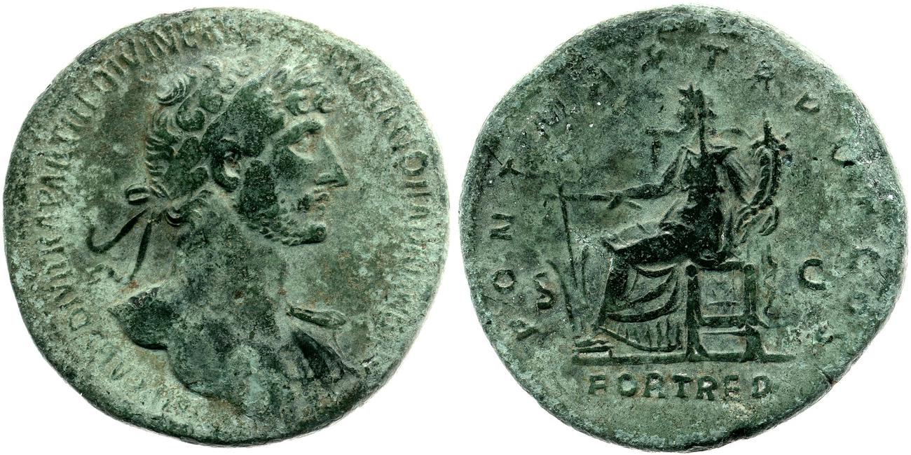 RIC II, Part 3 (second edition) Hadrian 74, аверс, bm