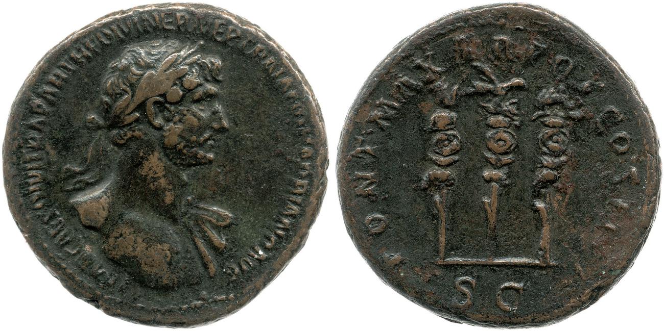 obverse RIC II, Part 3 (second edition) Hadrian 156