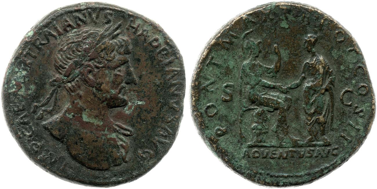 RIC II, Part 3 (second edition) Hadrian 158, аверс, Британский музей