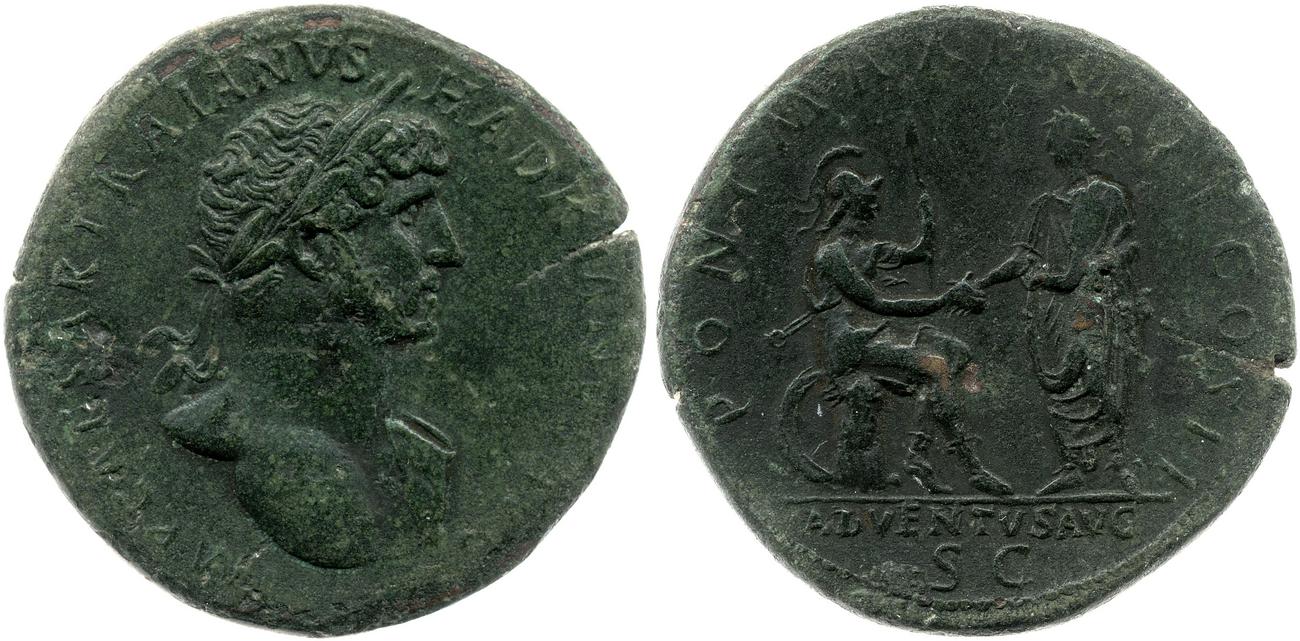 RIC II, Part 3 (second edition) Hadrian 158, аверс, Британский музей