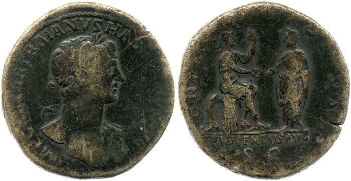 RIC II, Part 3 (second edition) Hadrian 158, реверс, Британский музей