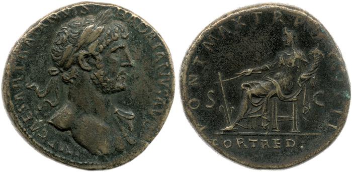 RIC II, Part 3 (second edition) Hadrian 150, реверс, bm