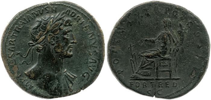 RIC II, Part 3 (second edition) Hadrian 150, реверс, bm
