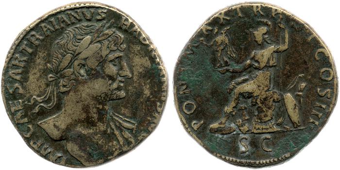 RIC II, Part 3 (second edition) Hadrian 254, реверс, bm