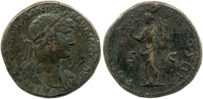 RIC II, Part 3 (second edition) Hadrian 243, реверс, Британский музей