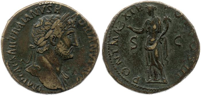 RIC II, Part 3 (second edition) Hadrian 243, реверс, Британский музей