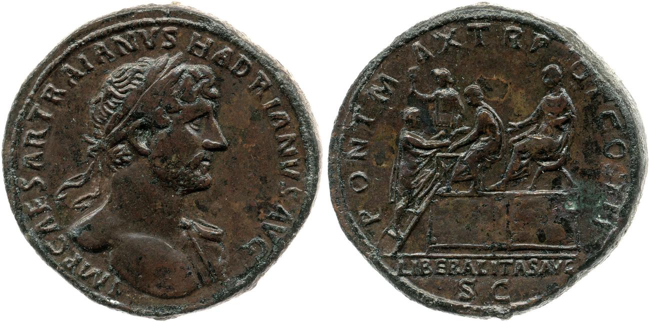 obverse RIC II, Part 3 (second edition) Hadrian 235