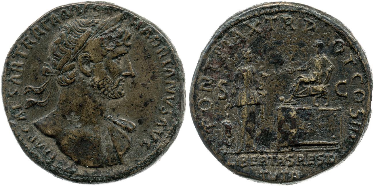 obverse RIC II, Part 3 (second edition) Hadrian 236