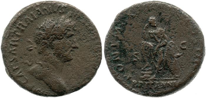RIC II, Part 3 (second edition) Hadrian 241, реверс, bm