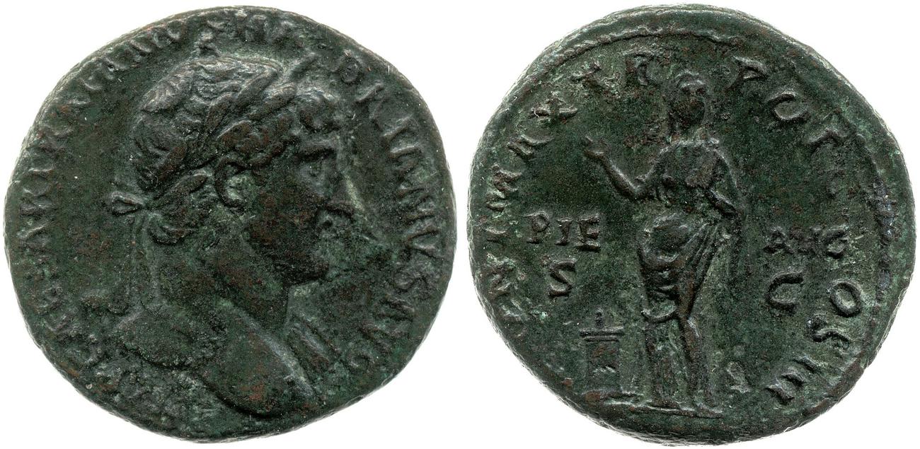 obverse RIC II, Part 3 (second edition) Hadrian 446
