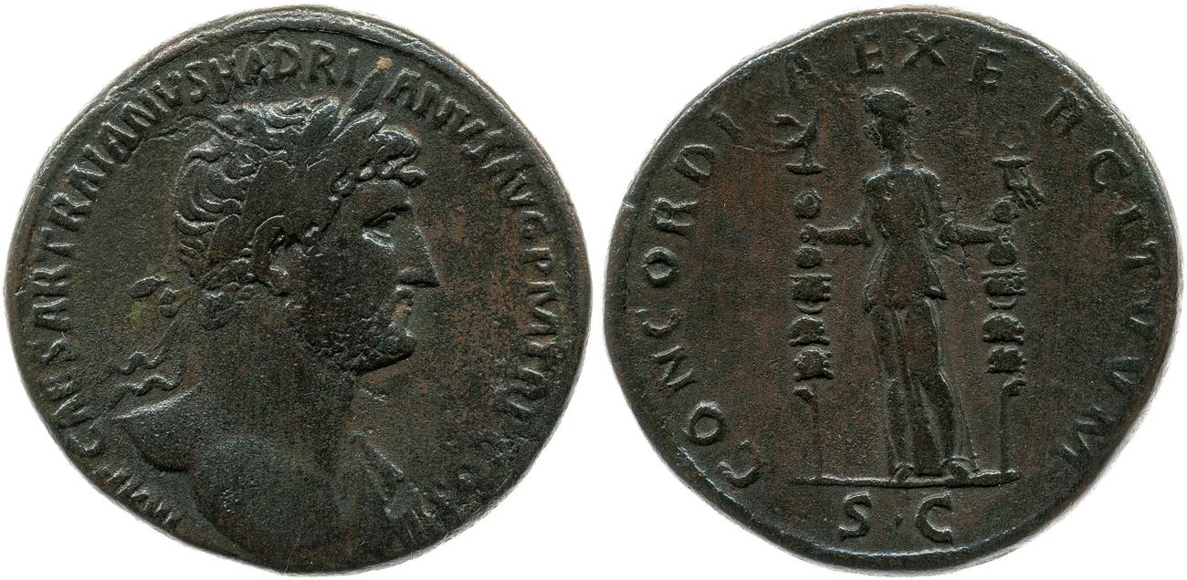 obverse RIC II, Part 3 (second edition) Hadrian 411