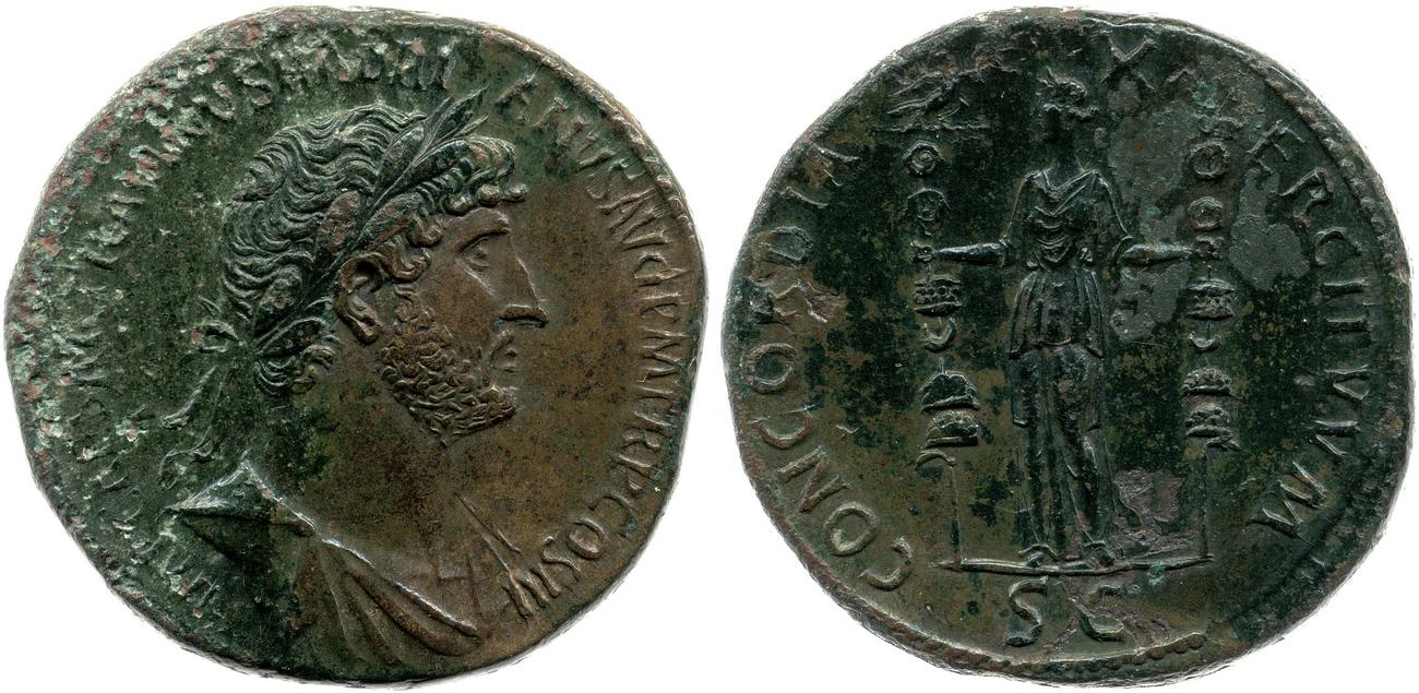 obverse RIC II, Part 3 (second edition) Hadrian 414