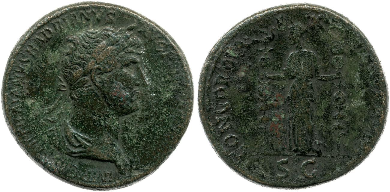 obverse RIC II, Part 3 (second edition) Hadrian 416