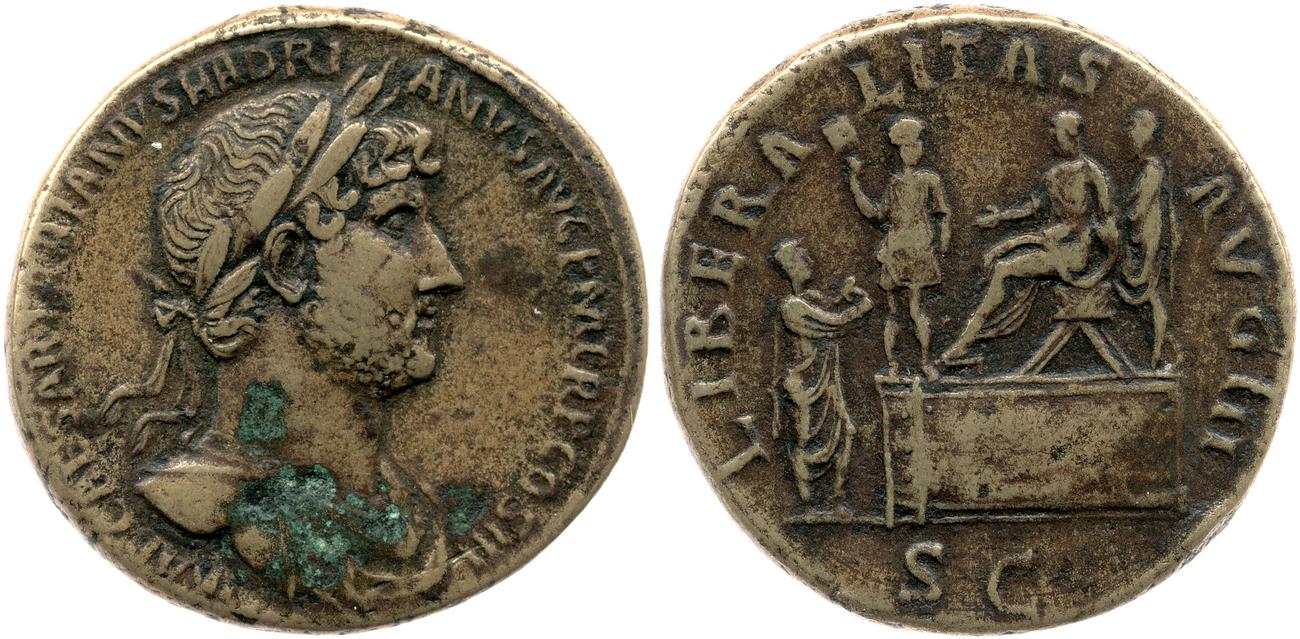 obverse RIC II, Part 3 (second edition) Hadrian 421