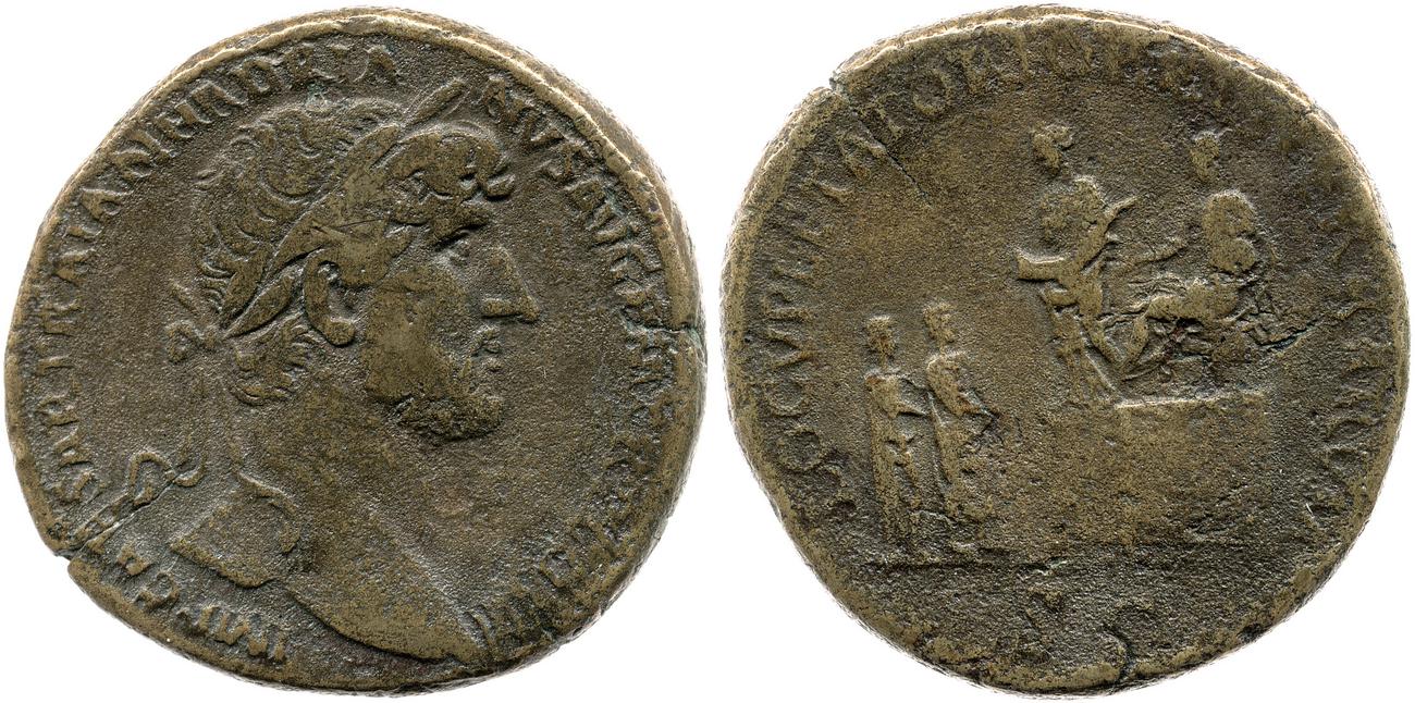 obverse RIC II, Part 3 (second edition) Hadrian 464