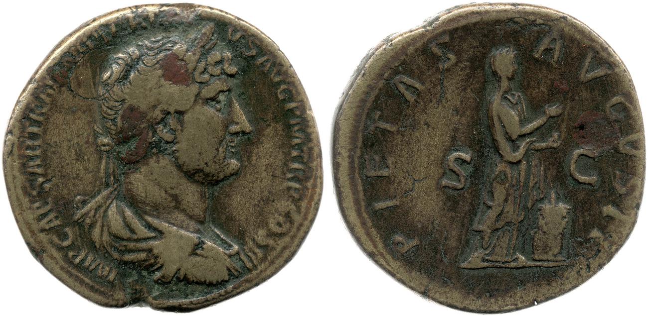 аверс RIC II, Part 3 (second edition) Hadrian 474