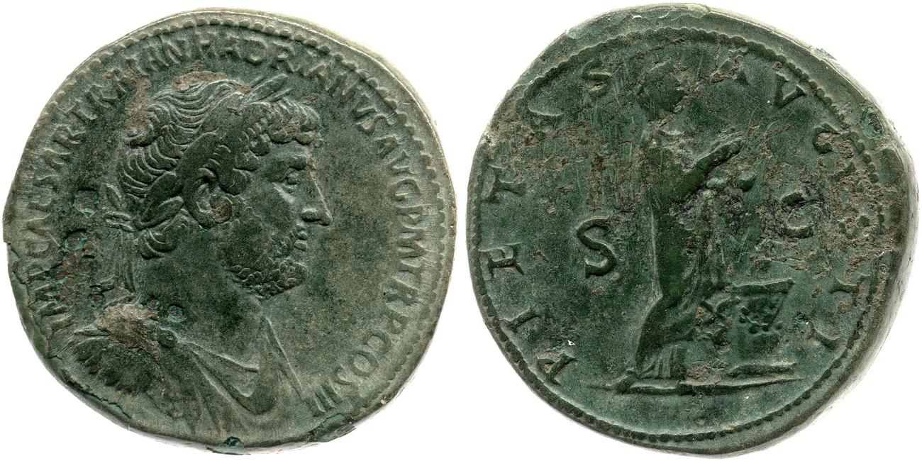 аверс RIC II, Part 3 (second edition) Hadrian 473